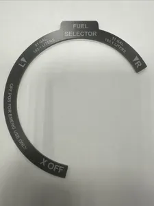 Mooney Fuel Selector Placard 51 Gallons